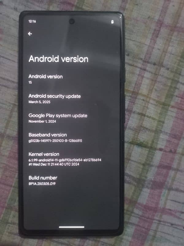 GOOGLE Pixel 6A Non Approve 5