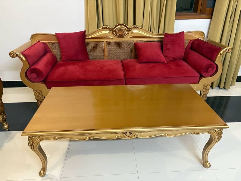 new sofa set ,tables and wooden swing 1