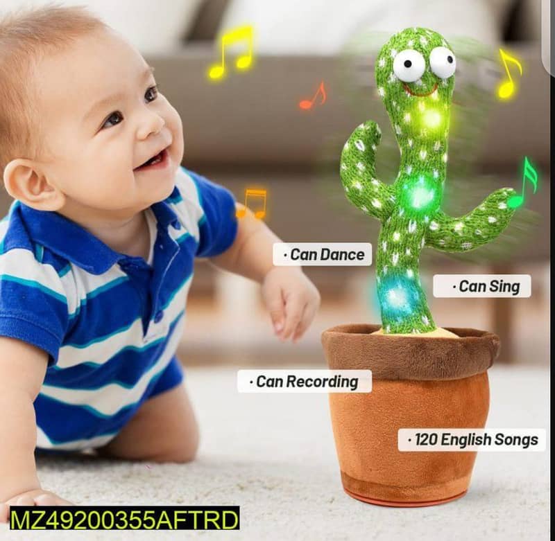 Dancing Cactus Plush Toy For Kids 0