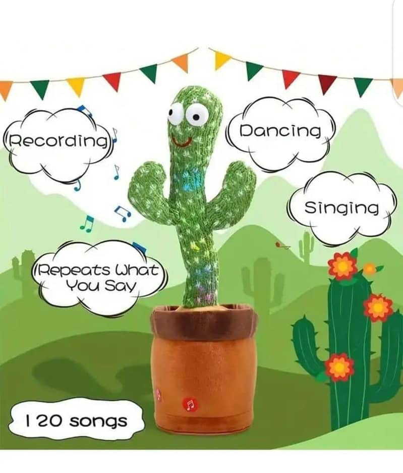Dancing Cactus Plush Toy For Kids 5