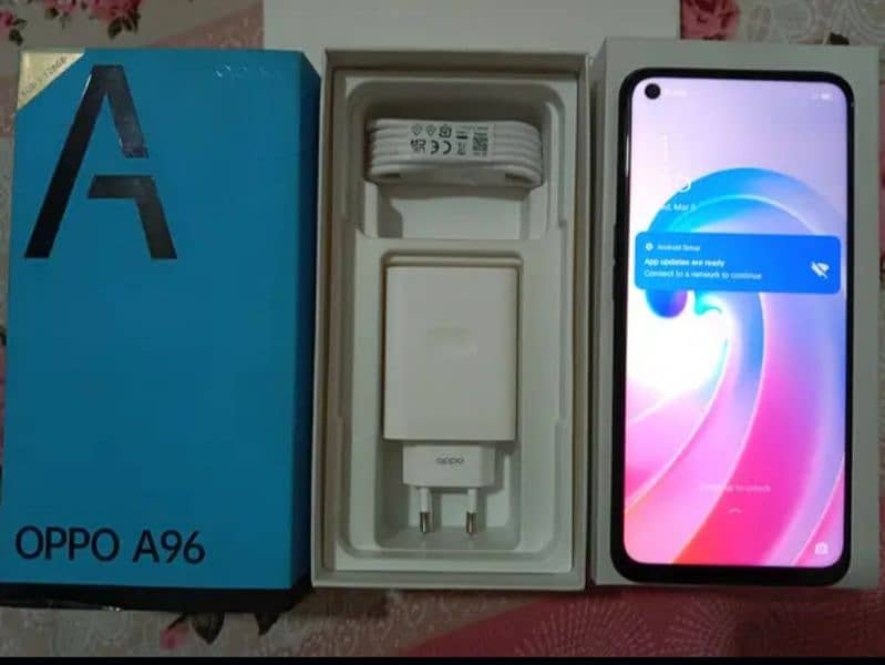 oppo a96 8/128 all box 12 months warranty available 1