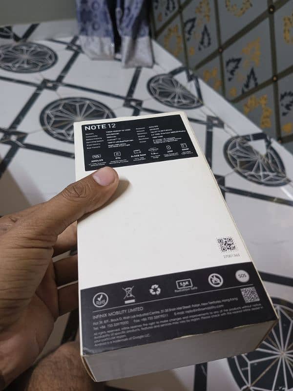 Infinix note 12 complete Saman ke sath 10