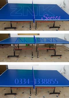 Table tennis tables