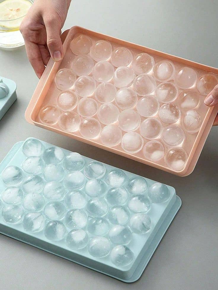 "Ice Cube Box Pack of 2 – BPA-Free, Stackable Ice Tray Containers 1