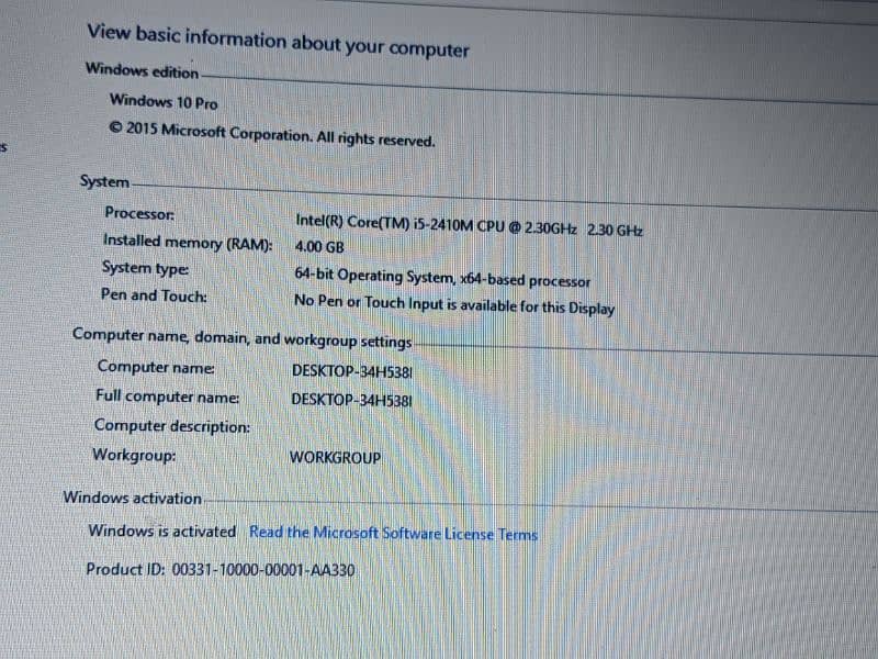 dell laptop core i5 2nd generation 3