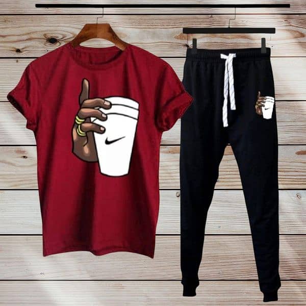 2 PC's Man polyester printed Track suit 1