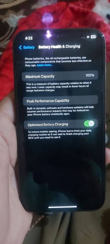 iphone 12pro max 256 non pta 100 health original 2