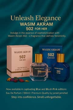 J. 502 wasim akarm Outstanding fragrance for women