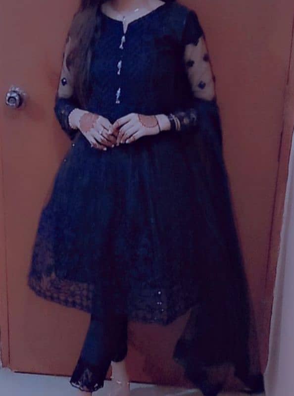 black net frock 1