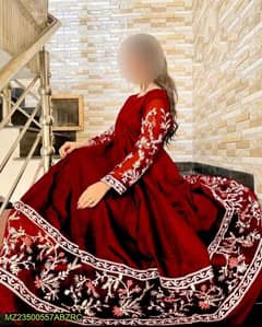 Women Stitched Emboridered Maxi