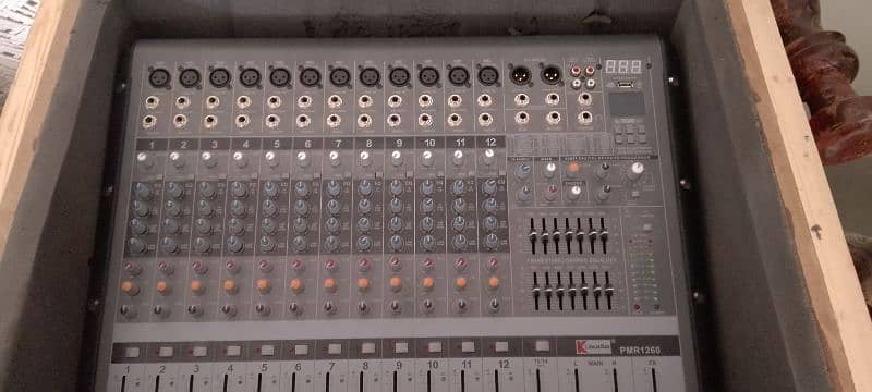 K Audio 1260 12 channel mixer,2 SP2 speakers orignal JBL 0