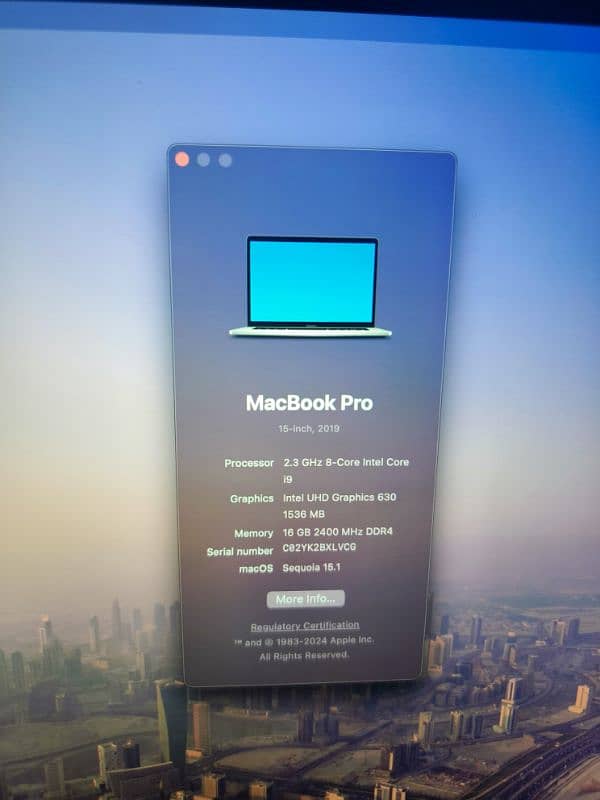 Macbook pro 2019 with original charger (10/10) condition 13