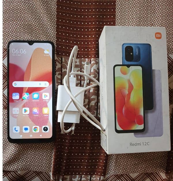 Redmi 12c (4+2/128) Good condition no open no repair complete box 0