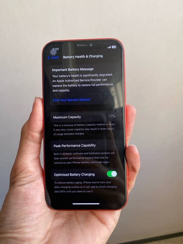 iPhone 12 128GB Factory Unlock Red Product. 8
