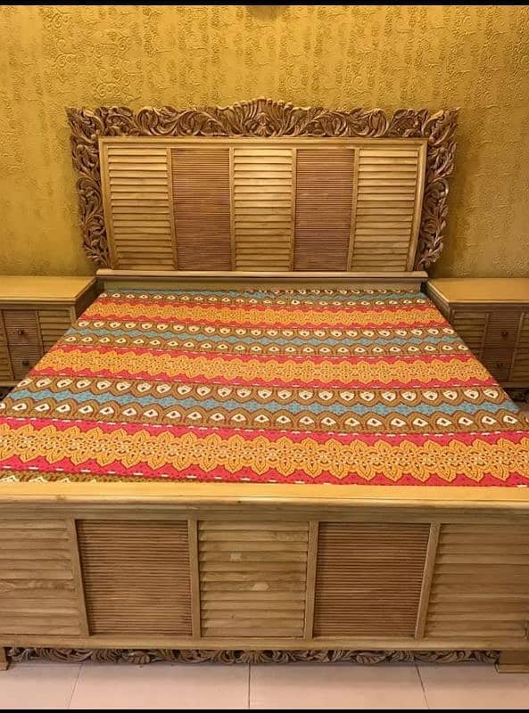 Bridal BedSet along with side tables and Dressing 0