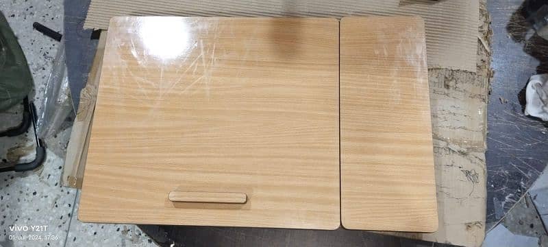 Adjustable Foldable wooden laptop table 1