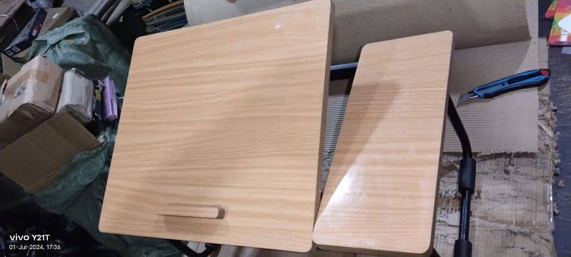 Adjustable Foldable wooden laptop table 2