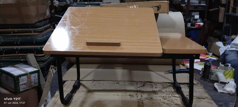 Adjustable Foldable wooden laptop table 3