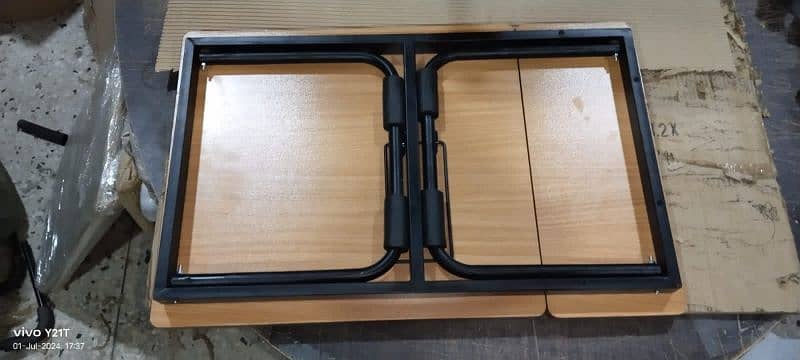Adjustable Foldable wooden laptop table 5