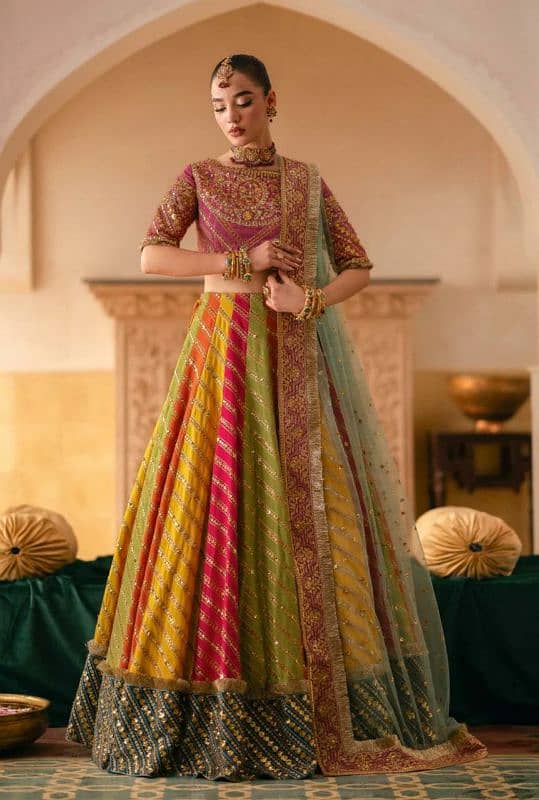 Bridal Mehndi Designer Dress - Rs 5000 off 0