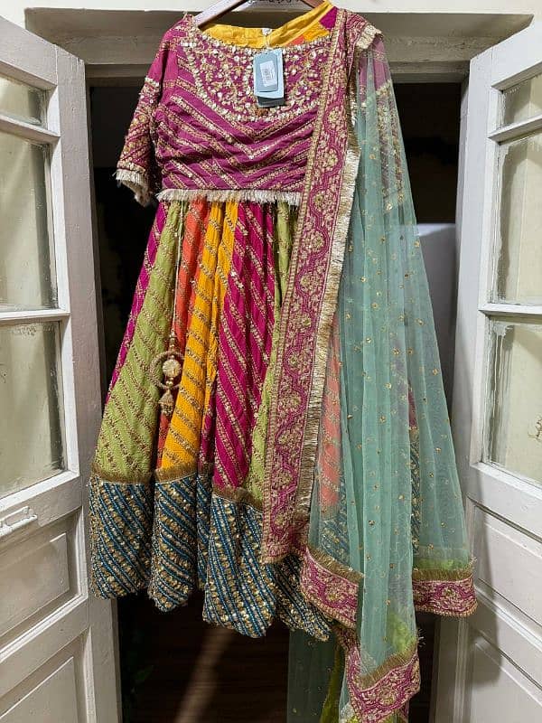 Bridal Mehndi Designer Dress - Rs 5000 off 9