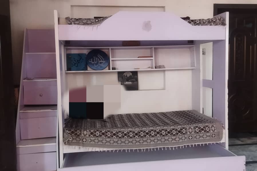 Bunk bed purple colour 3 in 1 1