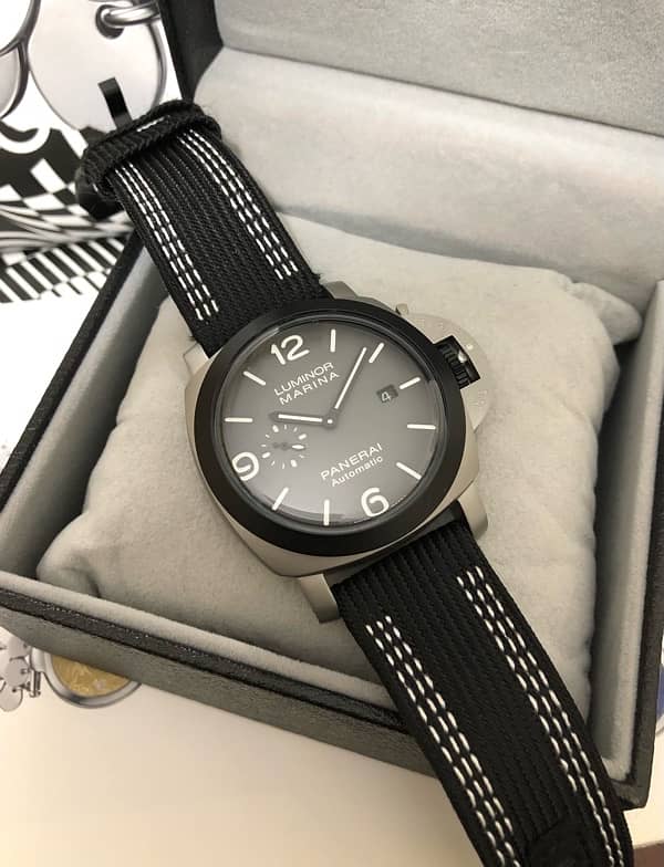 “PANERAI”-TITANIUM MADE-SWISS AUTO MOVEMENT-NEW WATCH-RADO OMEGA ROLEX 4