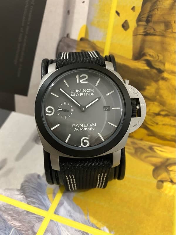 “PANERAI”-TITANIUM MADE-SWISS AUTO MOVEMENT-NEW WATCH-RADO OMEGA ROLEX 5