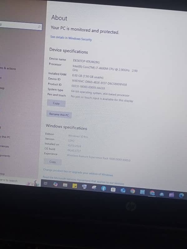 i7 4th Generation 8/128 SSD + 256 GB Hard 1