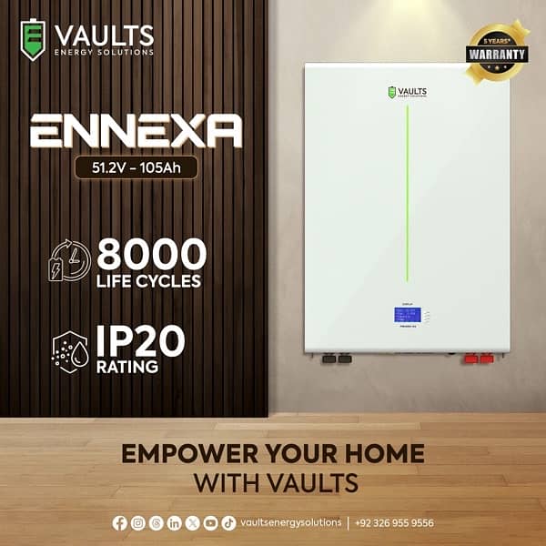 Vaults LithiumIon Battery 12v,24v51v,48v-100AH LiFePo4 5 Year Warranty 1