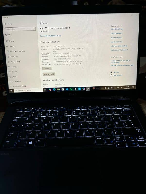 Dell laptop core I7 7 latitude 7600 2