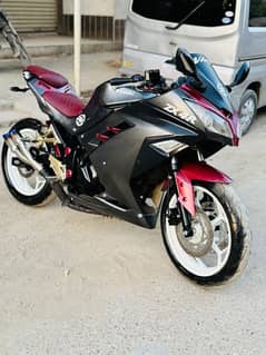 Kawasaki zx400CX replica dule cylinder heavy bike