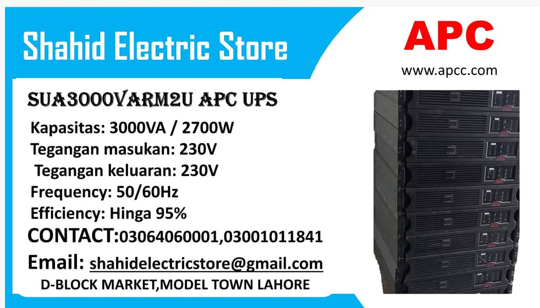 Online APC UPS 20kva,10kva, 40kva all ups MODELS 10