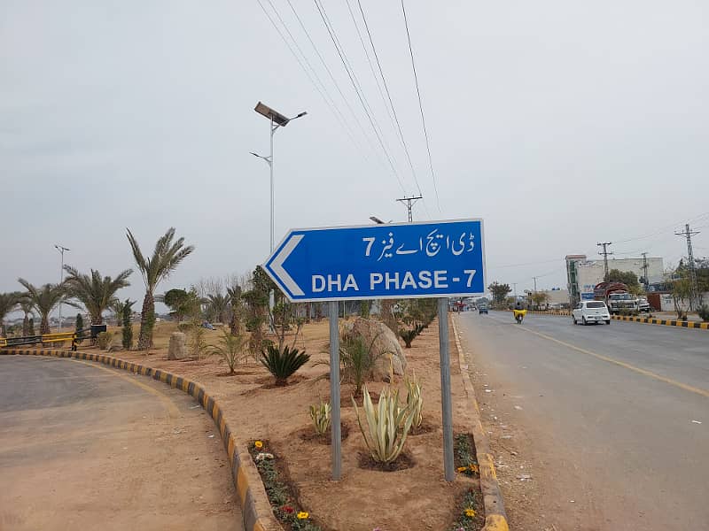 Jasmine 8 Marla Boulevard Plot For Sale In Dha( Phase 7) Old Valley 11