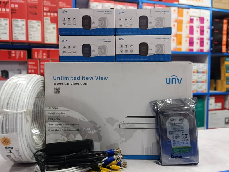 UNV Security Cameras | 4 Cameras Complete Package | lowest prices 1