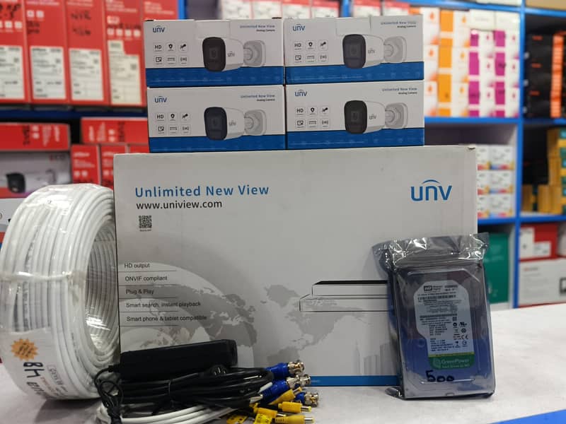 UNV Security Cameras | 4 Cameras Complete Package | lowest prices 8