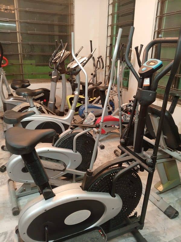 exercise cycle elliptical machine cross trainer magnetic upright bike 7