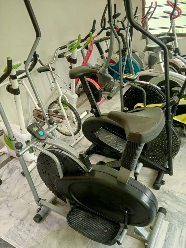 exercise cycle elliptical machine cross trainer magnetic upright bike 9