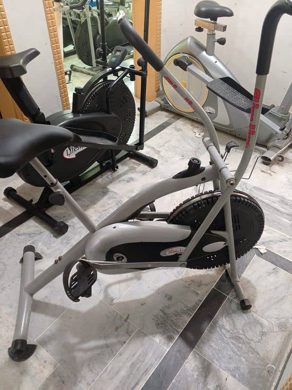 exercise cycle elliptical machine cross trainer magnetic upright bike 12