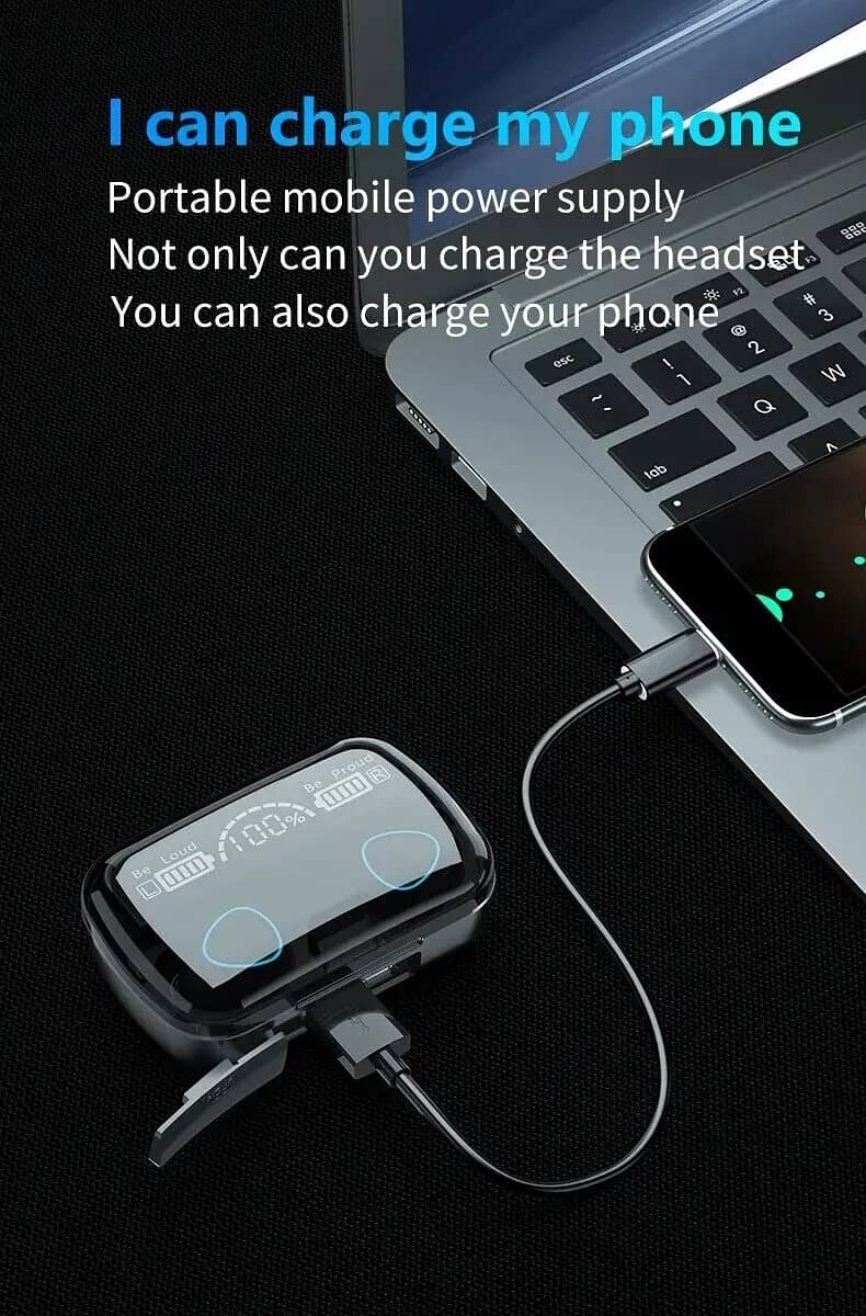 New M10 Earbuds TWS Bluetooth Headphones 3500mAh Charging Box Wireles 4
