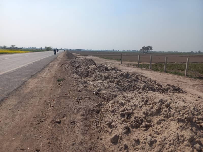 11 Marla residential plot for sale in sahiwal -Faisalabad road 1