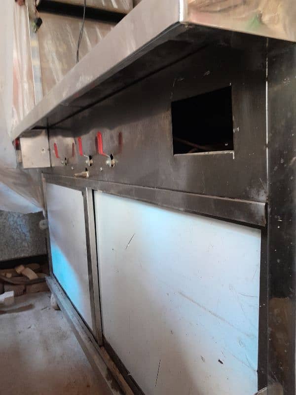 Selling Counter For urgent with auto Fryer 3