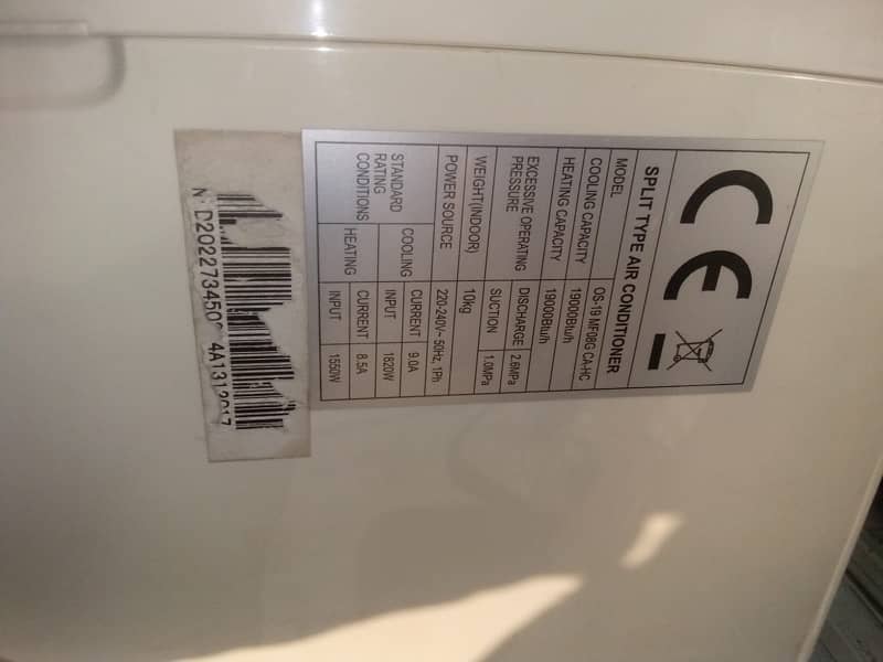 1.5 tan AC orent invatar hit and cool  for sale same new condition 4
