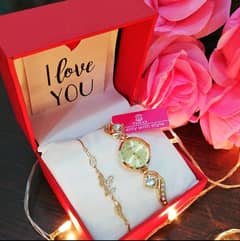 Premium Quality Watch Gift for Girl with Box 03008010073