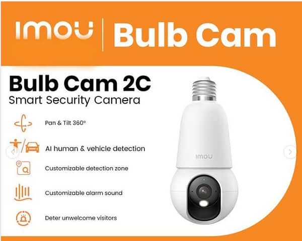 Camera | CCTV camera | WiFi IMOU Bulb Cam 2K 3MP Pan & Tilt Camera 0