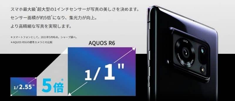 Aquos sharp R6 official pta approved snapdragon 888(12/128) 2