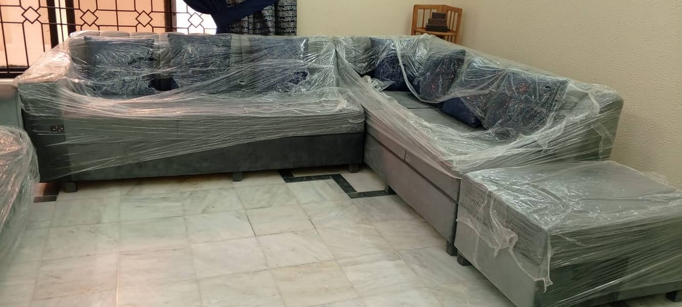 Brand New L-Shaped Sofa Set – Molty Foam – Just Bought! 4