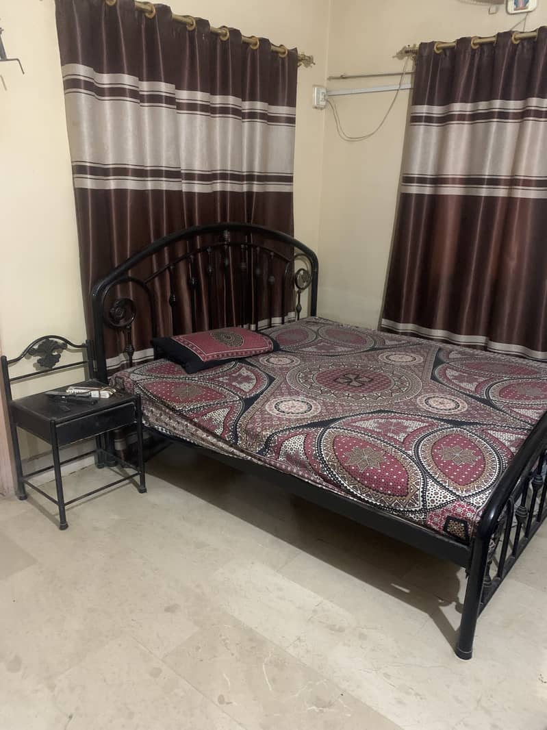 Iron bed with Almary and one site table 0