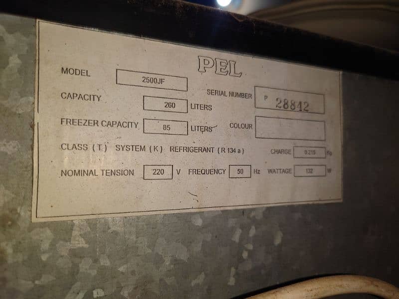 PEL 2500JF Medium Size Fridge 2