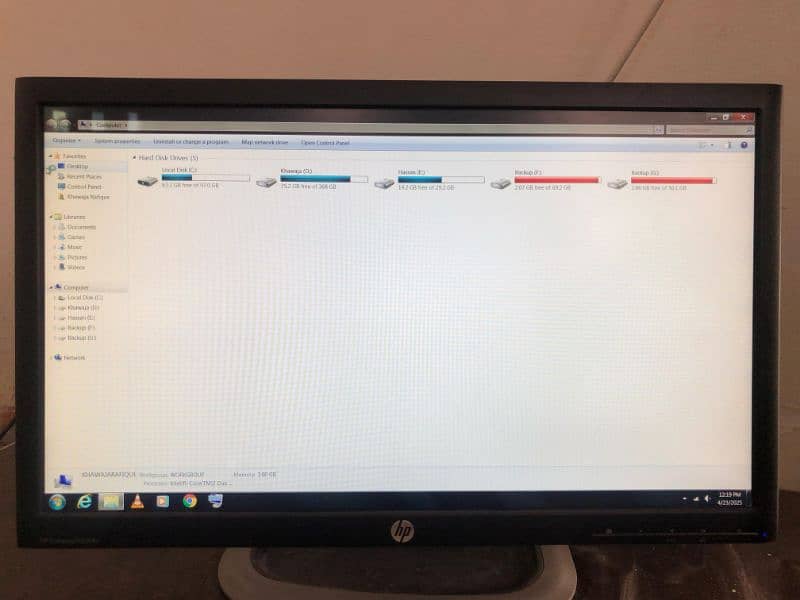 HP Compaq LA2306x 23" Widescreen WLED-Backlit LCD Computer Display 0